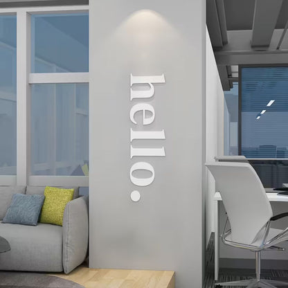 1 Set, Hello Letter Wall Sticker, Welcome Words, Home Decoration