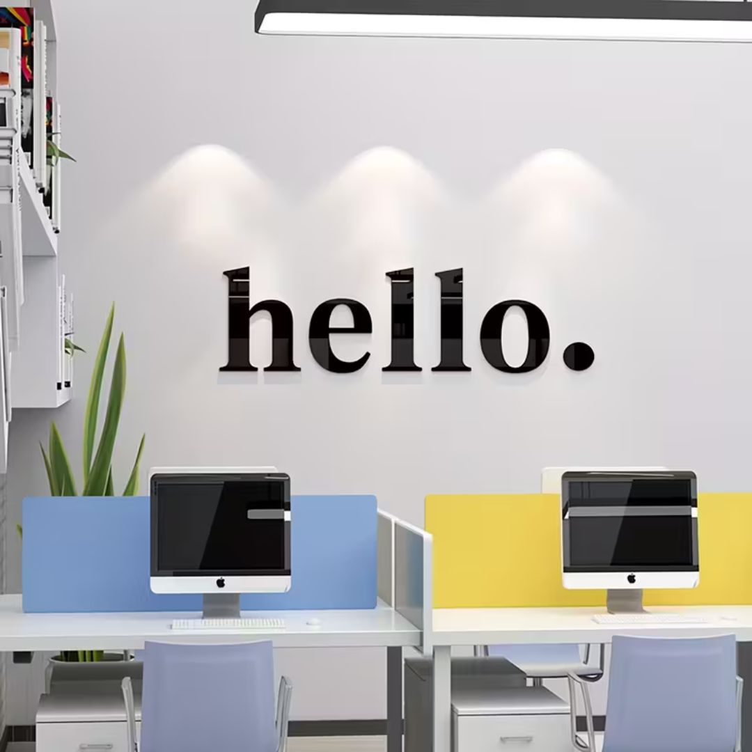1 Set, Hello Letter Wall Sticker, Welcome Words, Home Decoration