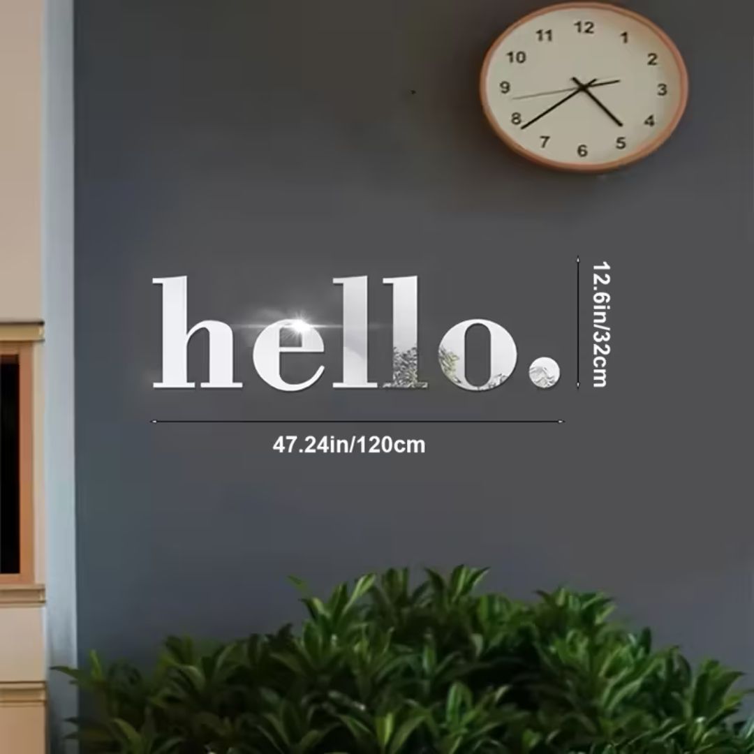 1 Set, Hello Letter Wall Sticker, Welcome Words, Home Decoration